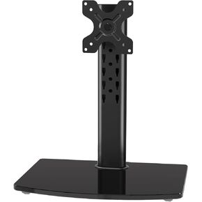 MOUNT PRO Single Monitor Stand Fits Max 32 inch Computer Screen, Free-Standing Monitor Desk Stand, Monitor Mount with Height Adjustable, Swivel, Tilt, Rotation, VESA Monitor Stand 100x100