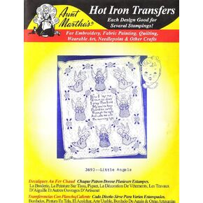 Little Angels Aunt Martha's Hot Iron Embroidery Transfer