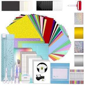 حزمة ملحقات Ultimate All-in-One لآلة Cricut Joy Xtra ، مجموعة بداية 133pcs مع 8.5 بوصة × 12 بوصة XTRA ، الإمدادات وكل ما تحتاجه للمبتدئين والمهنيين