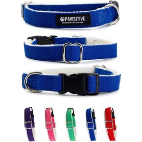 Pawsitive Hemp Dog Collar - We Donate a Collar for Every Collar Sold. Help a shelter in Need! Solid Color Adjustable Collar Great for Small, Medium and Large Dogs (Medium Green)