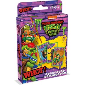 Waddingtons Number 1 Teenage Mutant Ninja Turtles WHOT! Card Game, Take Turns Matching Shapes Numbers and Characters Including Raph Donnie and Mikey Great Gift and Toy for Boys and Girls Aged 5 Plus