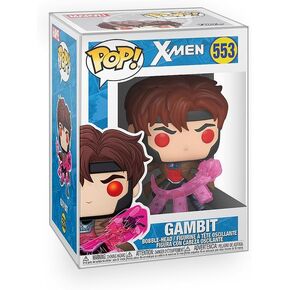 Marvel: X-Men Classic - Gambit with Cards Vinyl Figure Collectibles Bundle with Compatible Funko Box Pop Protector