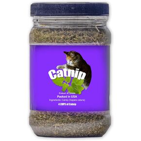 Catnip Blend - Non-Addictive Catnip Treats for Enhanced Playfulness. North American Crafted, 100% Natural. Ideal for Complementing Catnip Toys, Catnip Spray, and Cat Accessories (1 Cup)