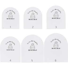 BENECREAT 10 Sizes Crochet Hat Sizer Templates, Arch Acrylic Crochet Cap Making Template, Winter Hat Quilting & Craft Template for Knitting or Measuring Hat Making