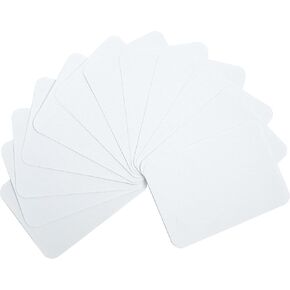 AXEN 12 Pieces Iron On Denim Patches for Clothing and DIY Repair Sewing Repair Patches Rectangle, White
