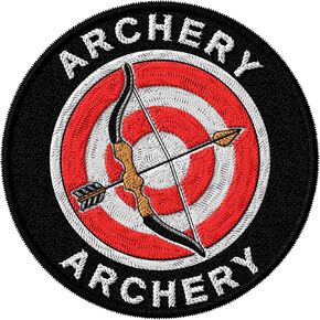 Archery Patch Embroidered Iron on Patches for Clothes Backpacks Bags Jeans Jackets Size 3" ID45095
