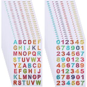 Bewudy 40 قطعة ملصقات الأبجدية ، ملصقات رسائل ملونة ، ملصقات أبجدية لاصقة ، ملصقات رسائل فينيل أرقام البريد الإلكترونيات ملصقات DIY Crafts Making Decals for Classroom Decor (40) in Kuwait