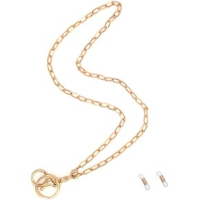 Lanyards for ID Badges Gold Chain Necklace Key Lanyard for Women Classy Fashion Gold Lanyards for Cruise Ship Cards