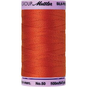Mettler Silk-Finish Solid Cotton Thread, 547 yd/500m, Paprika