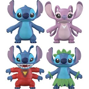 Flexfigs: Stitch & Angel - 2 Pack -Pack - Disney: Lilo & Stitch Action Action Figures ، Flex It -