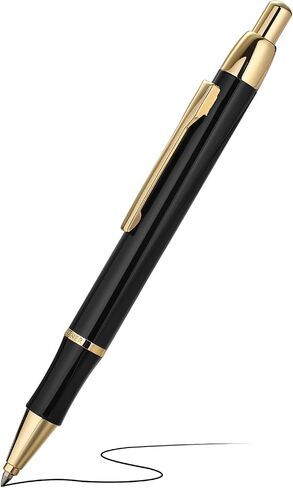 BEILUNER Luxury Gel Pen with 24K Gold Electroplating Finish, Blue Piano Lacquer, Luxury Grade Craftsmanship, Best Gel Pen Gift Set for Men and Women in Saudi Arabia