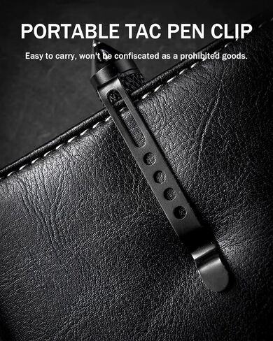 Origin-Joy Tactical Pens Self Defense, Military EDC Heavy Duty Metal Survival Pen with Tungsten Steel Tip for Men and Police (2 PCS, Black) in Kuwait