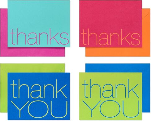 American Greetings Thank You Cards with Envelopes, Bold Multicolored (50-Count) in Saudi Arabia