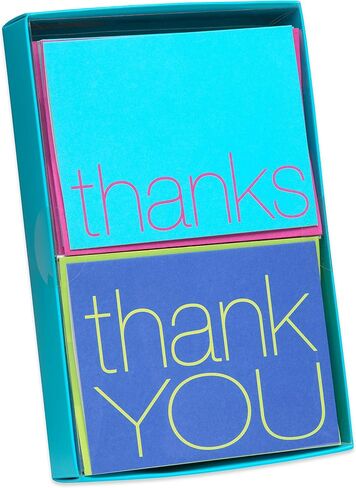 American Greetings Thank You Cards with Envelopes, Bold Multicolored (50-Count) in Saudi Arabia