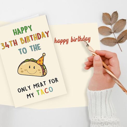 Funny 33rd Birthday Gifts for Men Man, Unique 33 Years Old Birthday Decorations Gifts for Husband Boyfriend, Happy 33rd Bday Card Gifts for Him, Taco 33 Mens Bday Ideas from Wife Girlfriend in Kuwait