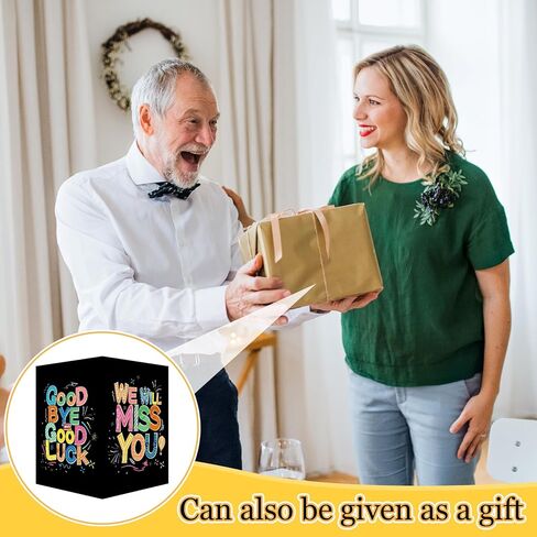 بطاقة تهنئة بطاقة وداع كبيرة مع Envelope 22 × 14 بوصة ، وداعا بطاقة هدايا حظا سعيدا الابتعاد لزملاء العمل ، دفتر الضيوف العملاق جامبو ， لوازم حفلة التقاعد سعيدة in Kuwait