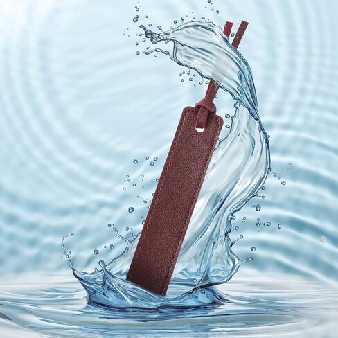4Pcs Leather Bookmark, Bookmark with Leather Rope Smooth Handmade Leather Book Markers Classic Leather Page Markers for Men Women Book Lovers Readers Writers (Wine Red) in Saudi Arabia