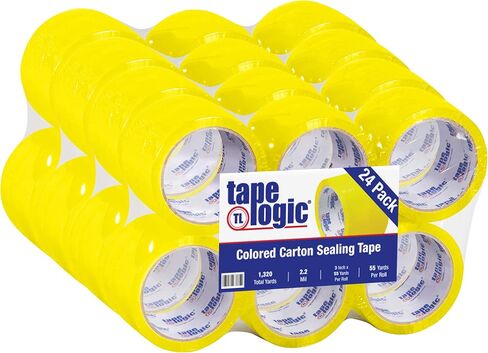 Tape Logic 3 Inch x 55 Yards Orange Packing Tape, 2.2 Mil Thick, Pack of 24 Rolls, For Packaging, Shipping, Moving and Color Coding in Saudi Arabia
