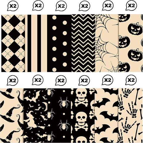 24 Sheets Halloween Bloody Handprints for Scrapbook Paper, Scary and Gory Double Sided Craft Decorative Paper for DIY Art Craft Card Making Scrapbook Album Decoration in Saudi Arabia