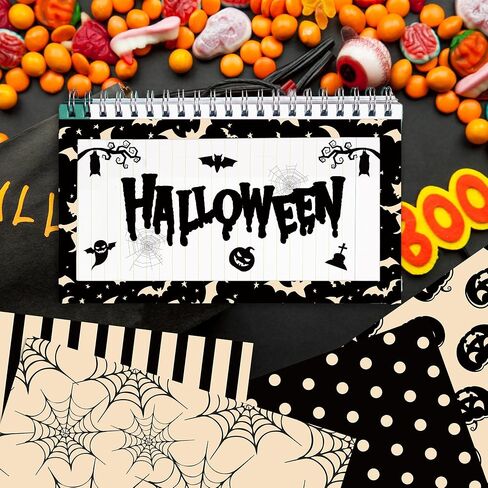 24 Sheets Halloween Bloody Handprints for Scrapbook Paper, Scary and Gory Double Sided Craft Decorative Paper for DIY Art Craft Card Making Scrapbook Album Decoration in Saudi Arabia