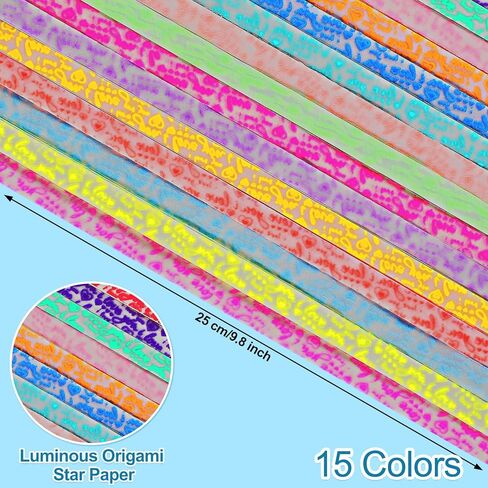Kosiz 5850 Sheets اوريغامي ستارز شرائح الورق لطفل نجم محظوظ اوريغامي لمشروع التدريس المدرسي مشروع الفنون القابلة للطي الحرف لوازم اللوازم in Kuwait