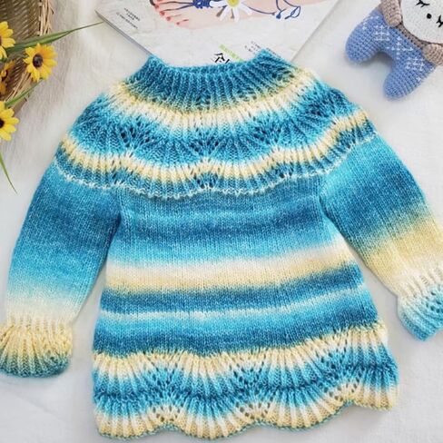 Multicolour Yarn for Crochet Knitting, Gradient Color Rainbow Yarn, 60%Cotton 30%Acrylic 10%Wool-Blend Yarn, 1 Ball 100g, Soft Cake Yarn, Crochet Yarn for Scarves, Shawls and Garments (1152H, 1 Ball) in Saudi Arabia