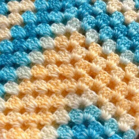 Multicolour Yarn for Crochet Knitting, Gradient Color Rainbow Yarn, 60%Cotton 30%Acrylic 10%Wool-Blend Yarn, 1 Ball 100g, Soft Cake Yarn, Crochet Yarn for Scarves, Shawls and Garments (1152H, 1 Ball) in Saudi Arabia