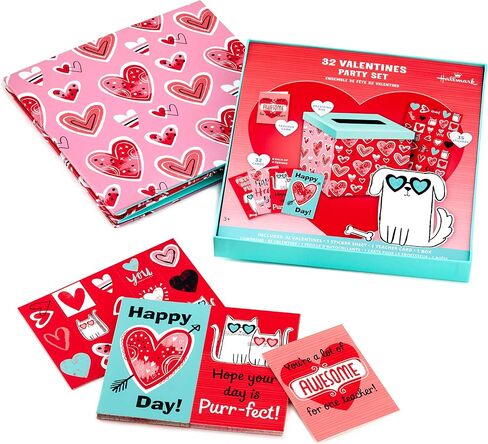 Hallmark Harry Potter Valentines Day Cards and Mailbox for Kids School Classroom Exchange (1 Box, 32 Valentine Cards, 35 Stickers, 1 Teacher Card) in Saudi Arabia