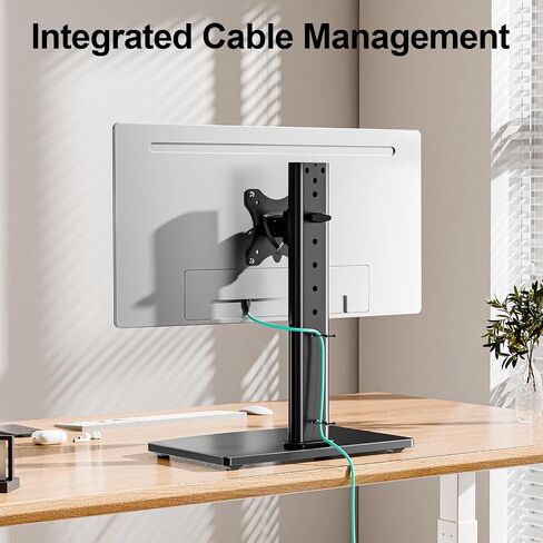 MOUNT PRO Single Monitor Stand Fits Max 32 inch Computer Screen, Free-Standing Monitor Desk Stand, Monitor Mount with Height Adjustable, Swivel, Tilt, Rotation, VESA Monitor Stand 100x100 in Kuwait