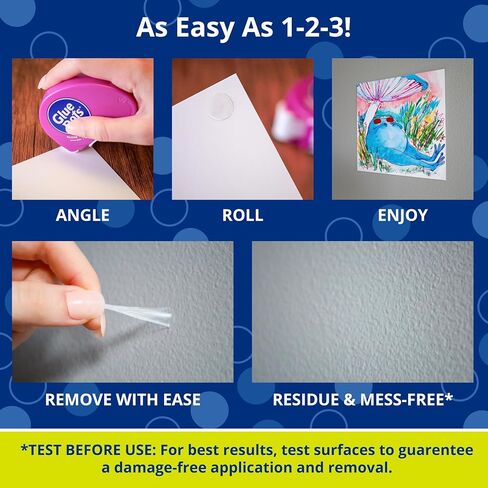 Glue Dots .375" Poster Dot Disposable Dispenser - 200 Clear Dots in Saudi Arabia