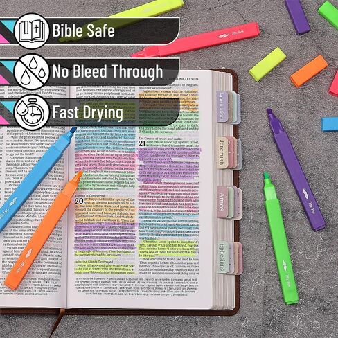 Mr. Pen- Aesthetic Highlighters, 6 pcs, Chisel Tip, Vintage Colors, No Bleed Bible Highlighter Pastel, Highlighters Assorted Colors, Pastel Highlighter Set, Cute Highlighters in Saudi Arabia