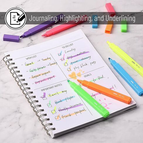 Mr. Pen- Aesthetic Highlighters, 6 pcs, Chisel Tip, Vintage Colors, No Bleed Bible Highlighter Pastel, Highlighters Assorted Colors, Pastel Highlighter Set, Cute Highlighters in Saudi Arabia