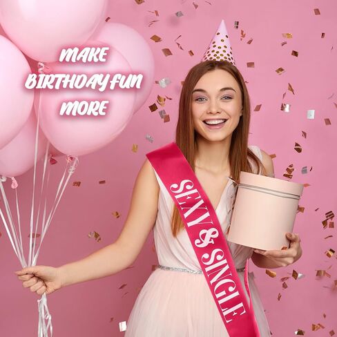 Weewooday 10 Pieces Birthday Sash for Women Happy Birthday Sash for Queen Party Favors, 2 Colors(Pink, White) in Kuwait