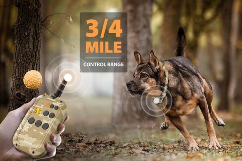 PATPET Dog Shock Collar with Remote 3/4 Mile Range Dog Training Collar Include Rechargeable Waterproof E Collar, Outdoor Training Shock Collar for Large Dogs Camouflage (15-140 lbs) in Saudi Arabia