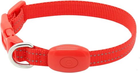 Candofly Puppy Collar Light Up Dog الياقات - USB القابلة لإعادة الشحن LED الكلب طوق دائم النايلون طوق الحيوانات الأليفة أضواء الكلب للمشي ليلا والتخييم (X-Small، وردي) in Kuwait
