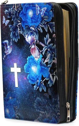 Jeuspirit Bible Covers - Leather Bible Organizer Case, Christmas Gifts For Women, Men, Christian Gifts For Women - Bible Holder Bag, Bible Carrying Case Large Size (Son Of The King) in Saudi Arabia
