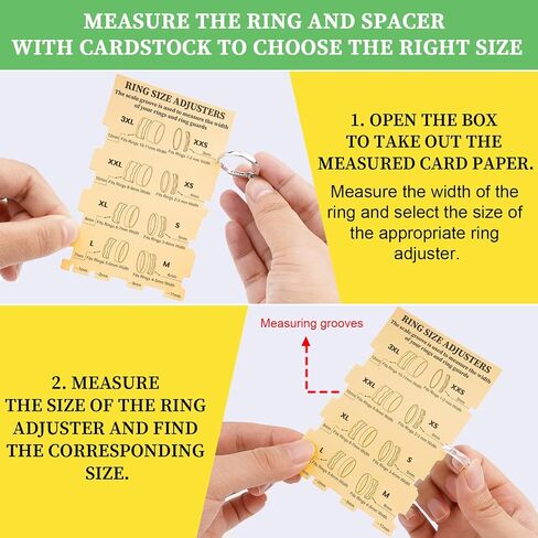 Coopache Ring Sizers for Loose Rings, Ring Adjuster for Loose Rings Women and Men, Invisible Ring Resizer 2 Styles 14 Sizes Fit Any Rings in Saudi Arabia