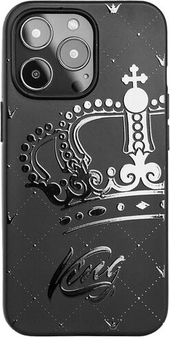 Black Matching Phone Cases compatible with - iPhone 14 Plus - 6.7 inch for Couple King and Queen Cover Cute Engagement Wedding Anniversary Design for Him and Her Long Distance Relationship Crown in Kuwait