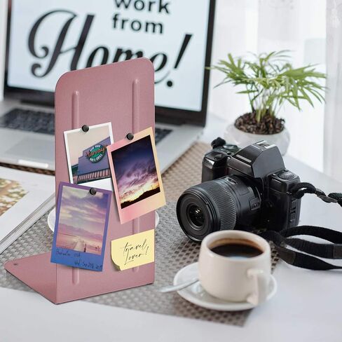 chimet Jumbo Premium Metal Bookends 9 "(Heavy Duty) (اللون الوردي) (زوج واحد) in Kuwait