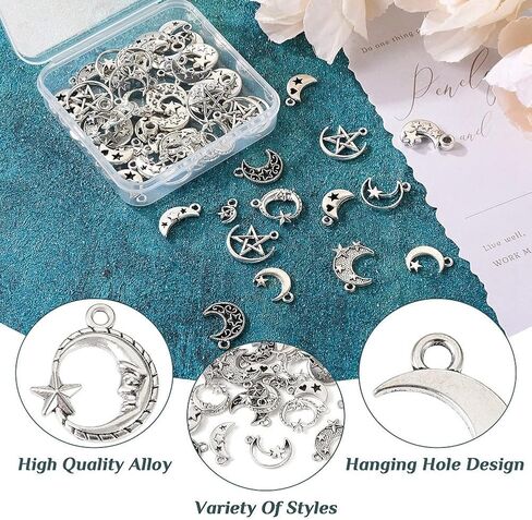 Pandahall 100pcs Tibetan Style Heart Alloy Pendants 9.5-18 x 9.5-17mm 10 Style Antique Silver Sweet Heart Charms for DIY Earring Bracelet Jewelry Making in Saudi Arabia