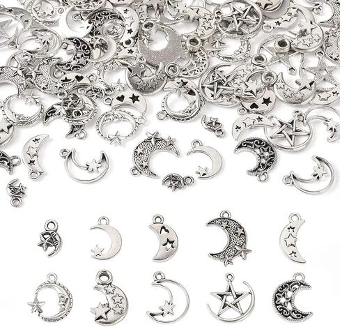 Pandahall 100pcs Tibetan Style Heart Alloy Pendants 9.5-18 x 9.5-17mm 10 Style Antique Silver Sweet Heart Charms for DIY Earring Bracelet Jewelry Making in Saudi Arabia