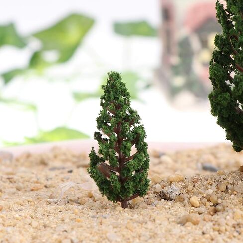 Gatuida 8Pcs Model Pine Cedar Trees Mini Mixed Model Tree Mini Forest Railroad Scenery Pine Trees Architecture Trees for DIY Scenery Landscape, 3.35-5.9in in Saudi Arabia