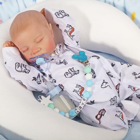 FANCCI Reborn Baby Dolls, 18Inch Cute Soft Vinyl Realistic-Newborn Baby Dolls Poseable Real Life Lifelike Baby Dolls w/Doll Accessories for 3+ Year Old in Saudi Arabia