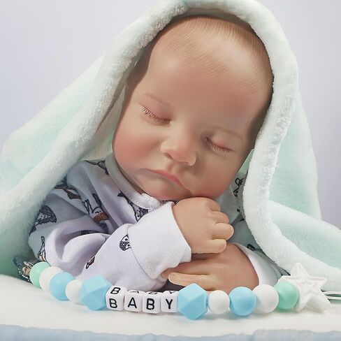 FANCCI Reborn Baby Dolls, 18Inch Cute Soft Vinyl Realistic-Newborn Baby Dolls Poseable Real Life Lifelike Baby Dolls w/Doll Accessories for 3+ Year Old in Saudi Arabia