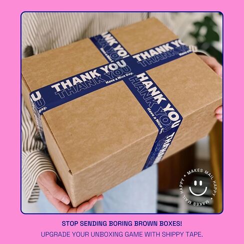 شكرًا لك على التسوق ، شريط التغليف والشحن الصغير Cloud Cloud الصغير للأعمال التجارية الصغيرة - شريط تغليف مطبوع ، 1.88 "× 110 ياردة (330 قدمًا) in Kuwait