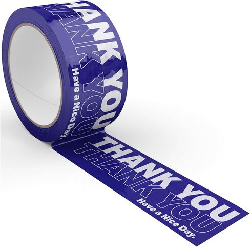 شكرًا لك على التسوق ، شريط التغليف والشحن الصغير Cloud Cloud الصغير للأعمال التجارية الصغيرة - شريط تغليف مطبوع ، 1.88 "× 110 ياردة (330 قدمًا) in Kuwait