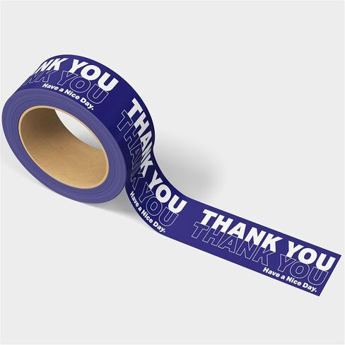 شكرًا لك على التسوق ، شريط التغليف والشحن الصغير Cloud Cloud الصغير للأعمال التجارية الصغيرة - شريط تغليف مطبوع ، 1.88 "× 110 ياردة (330 قدمًا) in Kuwait