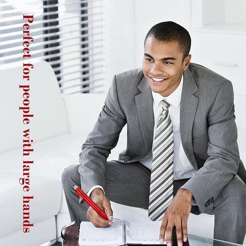 أقلام الدهون الكبيرة - استقرار الكتابة المحسّن لالتهاب المفاصل والمسنين السهل الكثيف القبضة 3pcs الأزرق in Kuwait