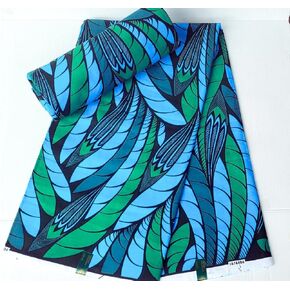 100% Cotton Dutch Wax African Print Style Fabric, Hollandais Style for Sewing and Crafts, 3 yards