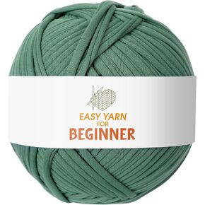 400g T-Shirt Yarn for Crocheting Handbags, Baskets, Blanket, Craft Projects, Home Decor, Tshirt Thick Chunky Yarn with Polyester Spandex Blend Stretch Fabric, T Shirt Yarn for DIY Gift（Red）
